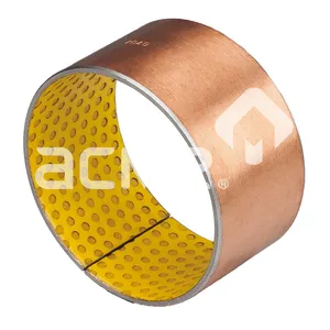 Pabrik langsung persediaan SF-2W POM slide bearing bush Steel back bronze bushing untuk golok tambang