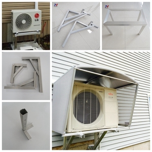 ミニスプリットコンデンサーブラケットスプリットエアコンブラケット屋外ユニット取り付けブラケットヒートポンプ壁サポート - Product Image 2