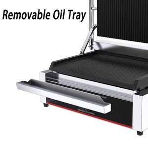 Commercial Electric Contact Grill for Hotel Use Stainless Steel Sandwich Panini Press at Factory <strong>Price</strong> - Product Image 6