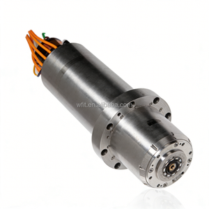 Moteur de broche synchrone à aimant HSK-A50 de 16 kW, 150 mm, 20 000 tr/min avec changement d'outil hydraulique et refroidissement par huile - Product Image 3