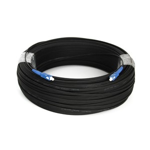 สายเคเบิลใยแก้วนำแสง FTTH 1/ 2 core เครือข่าย FTTx ลวดเหล็กในร่ม/กลางแจ้ง - Product Image 4