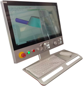 แผงควบคุมคอมพิวเตอร์อุตสาหกรรม HMI ขนาด 21.5 นิ้ว แบบติดตั้งด้านล่างและด้านบน พร้อมระบบ EtherCAT Bus และขายึดคีย์บอร์ด - Product Image 2