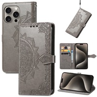 Vente en gros en Chine étui de téléphone antichoc Offre Spéciale d'usine pour Tecno Camon 20 Pro 5G étui de téléphone en cuir gaufré fleur Mandala