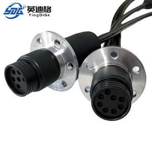 Прочный водонепроницаемый разъем IP68 с фланцевым соединением (мужской/женский) для подводных роботов и подводных движителей, 8-контактный разъем - Product Image 3