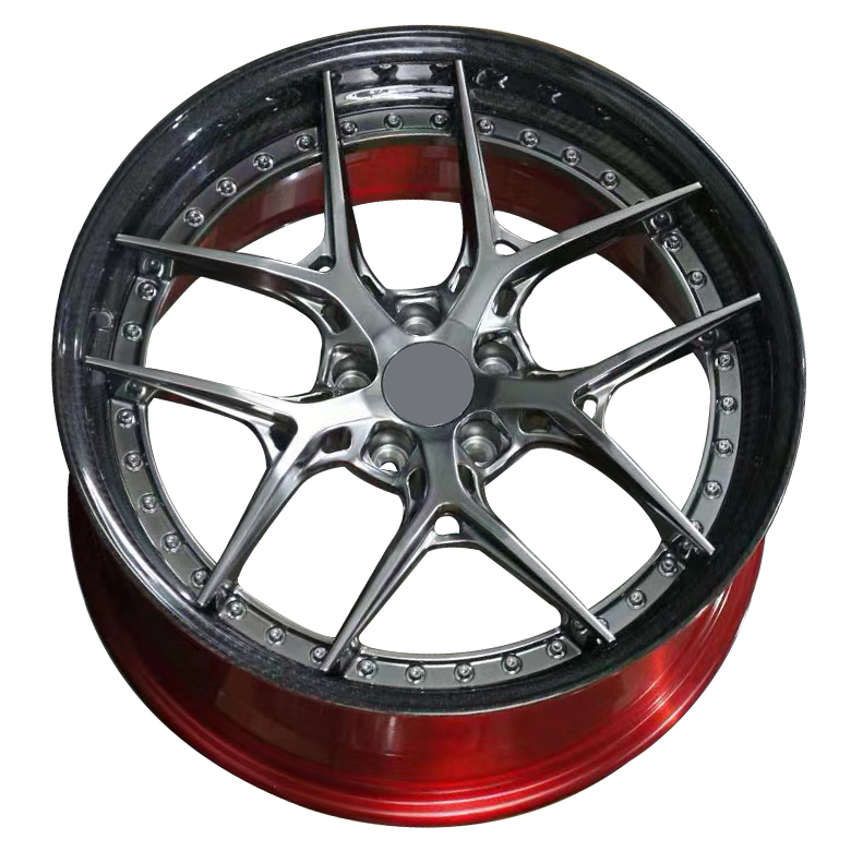 Aluminium Alloy Wheels 18 Inch 5x120 Carbon Fiber Wrapped Edges Wheel ...