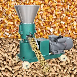 flat die fish feed pellet mill feed granular pellet making mill machine