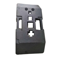 Supports de base en caoutchouc robustes pour panneaux de signalisation routière en plastique PE avec trous, bases de 30/40/50 cm pour poteaux de délimitation