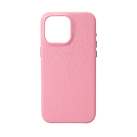 Ensemble d'étuis de téléphone en cuir grainé multicolores pour iPhone, couleurs assorties, coque de protection fine et luxueuse