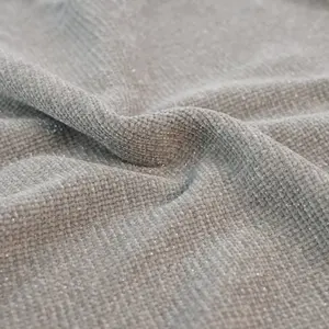 Wholesale Dope Dying Yarn 95%Polyester 5%Metallic 1/5NM 1/9NM Fancy Silver Chenille Blend Yarn