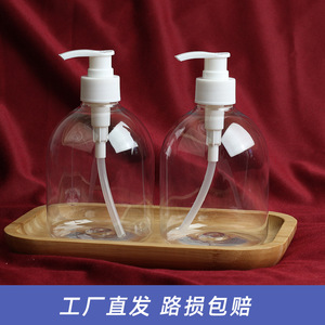 ขวดใส่น้ำยาฆ่าเชื้อแบบกด ขนาด 500 มล. ขวด PET ใส  จำหน่ายโดยตรงจากโรงงาน - Product Image 4