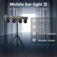 Venta de Fábrica: Luz de Escenario Portátil para DJ, Control DMX512, 4X40W RGBW 4IN1, Cabeza Móvil LED con Haz de Luz para KTV y Discotecas