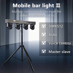 Faro mobile a LED 4x40W RGBW 4IN1 con controllo DMX512 per DJ, feste, palcoscenici, KTV e discoteche - Vendita diretta dalla fabbrica - Product Image 2