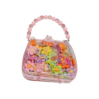 2025 vente en gros 20 pièces fleur dessin animé cheveux sangle enfants bandeau perle sac à main dessin animé cheveux sangle cadeau d'anniversaire