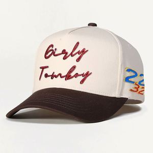 Casquette de baseball sportive professionnelle personnalisée pour hommes, bicolore noir et blanc, unisexe, 100% coton, impression en relief, nouveau design courant - Product Image 2