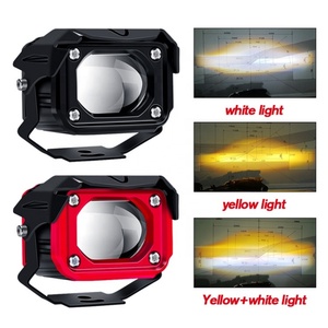 Phares à LED de 3 pouces avec lentille laser, projecteur LED, phares antibrouillard LED bicolores 12V, éclairage LED 4x4 pour moto - Product Image 2