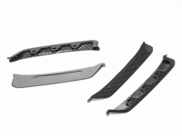 Kit carrosserie en carbone sec mat style AE A-RT, ajustement parfait, comprenant séparateur avant, diffuseur arrière et calandre avant (4 pièces) pour Porsche 992.2 2023+
