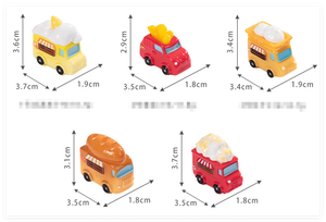 Miniature 3d Mini Pain Glacé Frites Popcorn Forme Alimentaire Figurines de Voiture Jouets pour Enfants pour Aquarium Décoration de Jardin Fée - Product Image 2