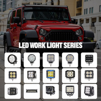 Faro LED Cubo 29W con Illuminazione Laterale e 140 LED °   Faro a fascio largo per camion fuoristrada/SUV/ATV