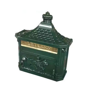 Buzón de Aluminio Fundido en Arena de Estilo Vintage para Exteriores, Color Negro Mate, Resistente a la Oxidación, para Montaje en Pared en <span class=keywords><strong>Entrada</strong></span> de Villa, para Correo Postal - Product Image 6