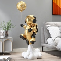 Vente en gros de statue d'astronaute fusée 3D Figurine Spaceman en résine artisanale pour la décoration intérieure avec des motifs d'animaux et d'anime