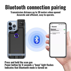 YJ-6606 मिनी पोर्टेबल 2 डी क्यू आर बारकोड रीडर वायरलेस हैंडहेल्ड बारकोड स्कैनर - Product Image 2