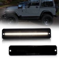 Feux de position latéraux OEM jaunes/blancs pour JEEP Wrangler YJ Base Laredo Sport Islander, répétiteurs, 2 pièces, réflecteurs LED