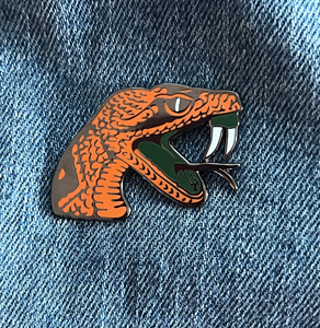 Pin de solapa personalizado de esmalte con cabeza de Rattler de FAMU, Florida, para alumna de la universidad, pin de orgullo universitario, pin de espirituoso de Rattler, accesorio de FAMU, HBCU - Product Image 2
