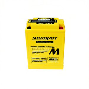 แบตเตอรี่มอเตอร์ไซค์ New Motobatt รุ่น MB12U 12V 15Ah AGM แบบชาร์จได้ - Product Image 3