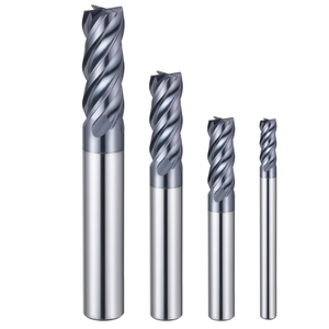 <span class=keywords><strong>4</strong></span>槽硬质合金立铣刀-用于金属 (钢，铝，不锈钢) 的HRC55 CNC铣刀-精密平面切削工具 - Product Image 4