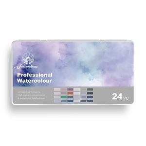 Set de Pintura de <span class=keywords><strong>Acuarela</strong></span> Semisólida Opaca de 24 Colores Fontainebleau, Profesional para Pintura Artística - Product Image 6