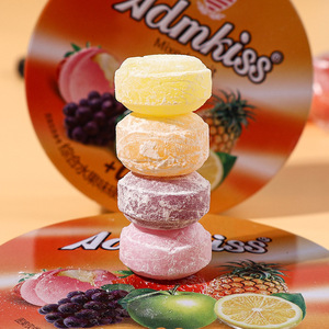 ADM Comprehensive 100g Hard Candy Fruity Ball Lollipops Snacks dulces para niños Bolsas a granel para envío diario informal al por mayor - Product Image 1