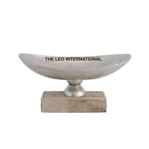 Base chapada en oro Diseño de forma cuadrada Cuenco decorativo redondo Metal de aluminio Hecho a mano Nuevo cuenco de moda - Product Image 2