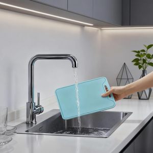 Cutting <b>Board</b> Silicone Cutting <b>Board</b> with Grooves Kitchen Accessory <b>Tools</b> Mildew Proof Cutting <b>Board</b> - Product Image 4