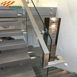 Modular Lan Can Lan Can Ban Công Tuỳ Chỉnh Ống Vuông Thép Không Gỉ Bên Trong Lan Can Kính - Product Image 6