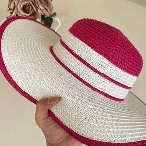 Polyester Fashion Solid Open Beach Hat Women's Tote Bags Outdoor Travel Vacation Large Capacity Shoulder <b>Handbag</b> Chains Shade - Product Image 5