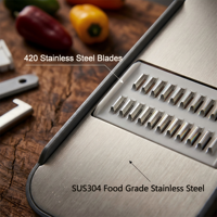 LOVFE Bestseller Keukenaccessoires Roestvrijstalen messen Mandoline Snijder Groentehakker voor Fruit Ui Aardappel
