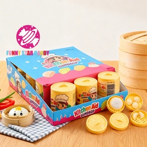 ODM cuisine cuit à la vapeur chignon doux gommeux bonbons Mini Baozi boulette forme jouets petite boîte alimentaire emballage bonbons fruités gommes - Product Image 1