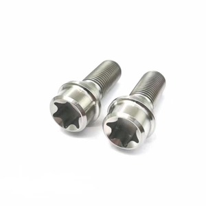 Boulons de roue à tête hexagonale usinés CNC GR5 avec rondelles, finition anodisée en aluminium pour pièces automobiles - Product Image 2