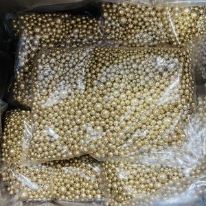 Perlas metálicas doradas, varillas, estrellas, chispas, decoración comestible para pasteles - Product Image 5