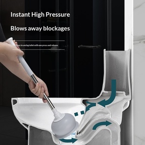 Nuovo Modello Personalizzabile di Disotturatore per WC e <span class=keywords><strong>Lavandino</strong></span> con Coppa di Aspirazione in TPR, Strumento per Disintaspare Scarichi per Uso Domestico, Modello 8096 - Product Image 3