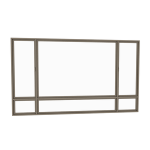 Fenêtre intelligente en aluminium avec écran en métal <span class=keywords><strong>baie</strong></span> <span class=keywords><strong>vitrée</strong></span> coulissante panoramique en aluminium grilles designs au kerala - Product Image 1