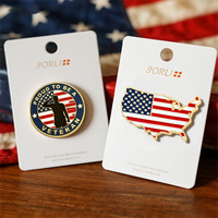 Épinglette Drapeau National des États-Unis Émail Doux Badge Patriotique Personnalisé Étoiles & Rayures Métal Alliage Autocollant Cadeau Souvenir Événement Américain Promos