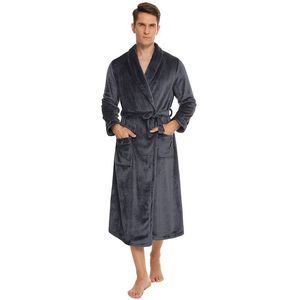 Winter Pyjama Vrouwen Lange Mouwen Comfortabele Flanel Dikke Gewaad Vest Vrouwen En Mannen Nachtjapon Koppels Luxe Pyjama set - Product Image 5