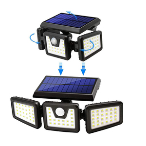 Outdoor ABS IP65 Waterproof 74 Led Solar Motion Sensor <strong>Light</strong> <strong>PIR</strong> Solar Power Garden Solar Wall <strong>Light</strong> - Product Image 2