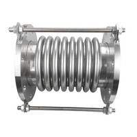 Conexión de tubería de PTFE SUS321 con fuelle metálico, tela plástica y elasmostera, tipo brida, para válvula de bomba en línea química, pintada.