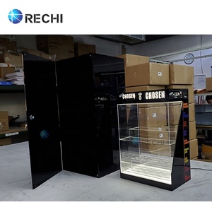 RECHI-expositor <span class=keywords><strong>de</strong></span> botellas <span class=keywords><strong>de</strong></span> maquillaje acrílico, personalizado, iluminado, con luz, Logo, letrero <span class=keywords><strong>para</strong></span> diseño <span class=keywords><strong>de</strong></span> tienda <span class=keywords><strong>de</strong></span> cosméticos - Product Image 3