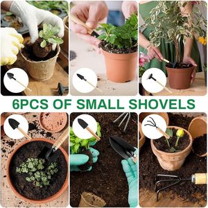 Ensemble de 3 mini-outils de jardinage <span class=keywords><strong>en</strong></span> <span class=keywords><strong>bois</strong></span>, outils de jardinage à main <span class=keywords><strong>pour</strong></span> bonsaï, outils <span class=keywords><strong>japonais</strong></span> <span class=keywords><strong>pour</strong></span> bonsaï - Product Image 2