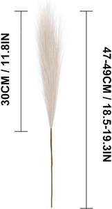 Herbe de la Pampa Artificielle Moelleuse de 56,5 cm – Décoration Bohème pour Mariages, Fêtes et Maison - Product Image 5
