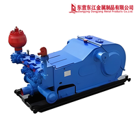 Pompe à boue triplex robuste DONGJIANG F500, pompe de circulation de boue stable pour forage de puits d'eau et fondations de pieux, garantie 1 an