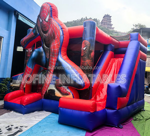 Castillo Inflable Personalizado con Tobogán y Zona de Brincos, Casa de Brinco de <span class=keywords><strong>Spiderman</strong></span>, Juegos Deportivos al Aire Libre para Niños - Product Image 3